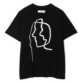 【アキラナカ/AKIRANAKA】 Line portrait T-shirt大人の最旬トレンドファッション＆コーディネート founy(ファウニー) ファッション Fashion レディースファッション Fashion for Women トップス・カットソー Cut & Sew Tops シャツ・ブラウス・オフィスカジュアル Elegant Blouses & Button-Ups ロングTシャツ・Tシャツ Longline T-Shirts & Tees グラフィック Graphic, Graphic Design 洗える Machine Washable |ID:prp329100004961244