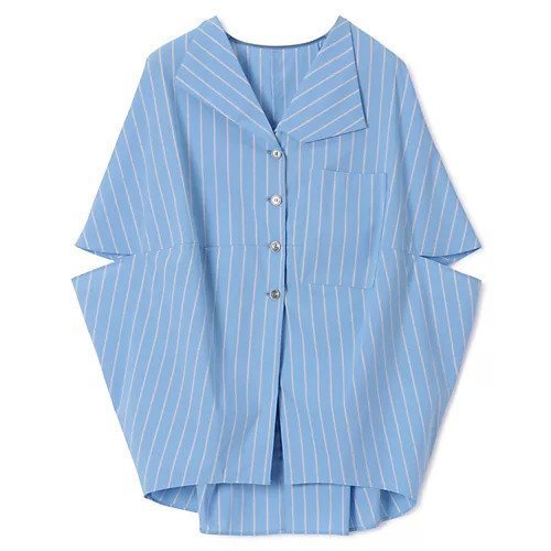 【アキラナカ/AKIRANAKA】のAura stripe shirt インテリア・キッズ・メンズ・レディースファッション・服の通販 founy(ファウニー) https://founy.com/ ファッション Fashion レディースファッション Fashion for Women トップス・カットソー Cut & Sew Tops シャツ・ブラウス・オフィスカジュアル Elegant Blouses & Button-Ups ストライプ Stripe, Striped Pattern |ID: prp329100004961249 ipo3291000000037248269