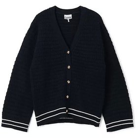 【ガニー/GANNI】 Cotton Wool Mix Boxy Cardigan大人の最旬トレンドファッション＆コーディネート founy(ファウニー) ファッション Fashion レディースファッション Fashion for Women トップス・カットソー Cut & Sew Tops カーディガン・羽織り Layered Style Cardigans 2025年 2025 2025-2026秋冬・A/W Autumn/Winter 2025–26 AW25–26 カーディガン Cardigan, Knitwear バランス Balance, Style Balance 洗える Machine Washable |ID:prp329100004961259