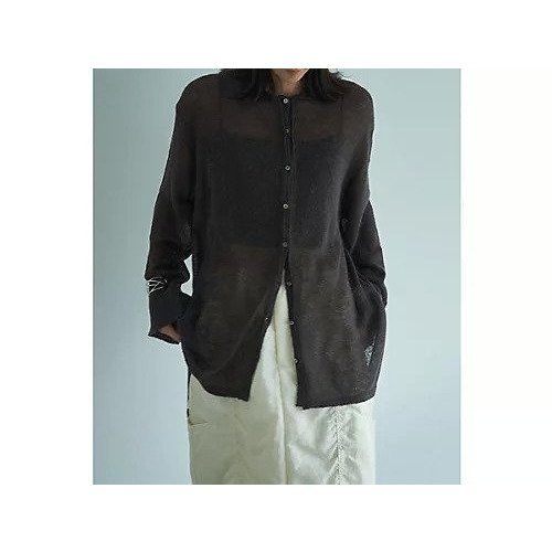 【マージュール/marjour】のSHEER SHIRT KNIT インテリア・キッズ・メンズ・レディースファッション・服の通販 founy(ファウニー) https://founy.com/ ファッション Fashion レディースファッション Fashion for Women トップス・カットソー Cut & Sew Tops ニット Knit Tops & Sweaters シャツ・ブラウス・オフィスカジュアル Elegant Blouses & Button-Ups インナー Innerwear キャミソール Camisole, Spaghetti Strap Top シアー Sheer, See-Through ジャケット Jacket, Outerwear スウェット / スエット Sweatshirt, Sweatwear ストレッチ Stretch, Stretchy Fabric タートル Turtleneck, Turtle Collar ブルゾン Blouson, Bomber Jacket ベスト Vest, Waistcoat ポケット Pocket, Pocket Detail 冬 Winter / This Winter |ID: prp329100004961354 ipo3291000000037223040