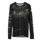 【ビューティフル ピープル/beautiful people】のcosmos sheer jerseycrew neck top black|ID: prp329100004961356 ipo3291000000037223049