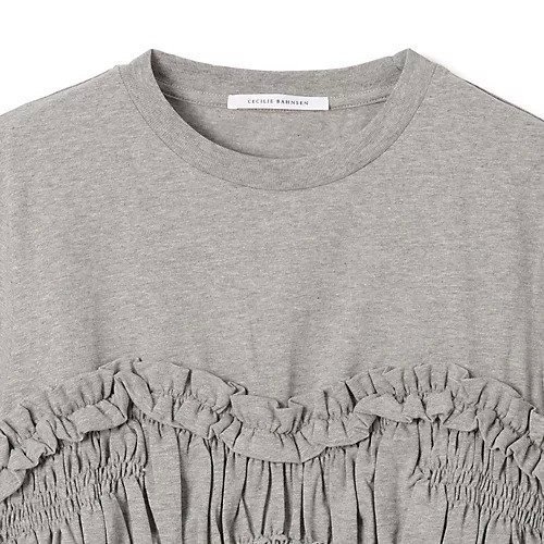 【セシリー バンセン/CECILIE BAHNSEN】のVILDE T-SHIRT JERSEY 人気、トレンドファッション・服の通販 founy(ファニー) 　ファッション　Fashion　レディースファッション　Fashion for Women　トップス・カットソー　Cut & Sew Tops　シャツ・ブラウス・オフィスカジュアル　Elegant Blouses & Button-Ups　ロングTシャツ・Tシャツ　Longline T-Shirts & Tees　ギャザー　Gathered, Ruffled　コンパクト　Compact, Small Size　フリル　Frill, Ruffle　ペプラム　Peplum, Flared Hem　ボトム　Bottoms, Lower Wear　洗える　Machine Washable　other-3|ID: prp329100004961379 ipo3291000000037223191