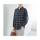 【スタイルデリ/STYLE DELI】のぼかし織りチェック柄シャツ 人気、トレンドファッション・服の通販 founy(ファニー) ファッション Fashion レディースファッション Fashion for Women トップス・カットソー Cut & Sew Tops シャツ・ブラウス・オフィスカジュアル Elegant Blouses & Button-Ups カフス Cuff Design ストレート Straight, Straight Cut スリット Slit, Slit Detail チェック Check, Plaid, Tartan なめらか Smooth, Silky Texture ネップ Nepp, Slub Yarn 長袖 Long Sleeve, Full Sleeve フォルム Silhouette, Form フロント Front, Front Design プリント Print, Printed Pattern ポケット Pocket, Pocket Detail ラウンド Round, Round Neck 冬 Winter / This Winter thumbnail ダークブルー|ID: prp329100004961397 ipo3291000000037223261