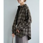 【スタイルデリ/STYLE DELI】のぼかし織りチェック柄シャツ ブラウン|ID: prp329100004961397 ipo3291000000037241227