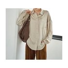 【スタイルデリ/STYLE DELI】の【LUXE】シボ入りとろみサテンシャツB ライトベージュ|ID: prp329100004961403 ipo3291000000037223290
