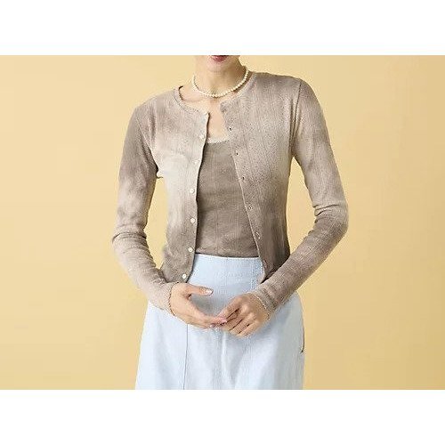 【マディソンブルー/MADISONBLUE】のEMBROIDERED COLLAR CARDIGAN TIE-DYE インテリア・キッズ・メンズ・レディースファッション・服の通販 founy(ファウニー) https://founy.com/ ファッション Fashion レディースファッション Fashion for Women トップス・カットソー Cut & Sew Tops カーディガン・羽織り Layered Style Cardigans カーディガン Cardigan, Knitwear ガーリー Girly, Feminine Style コンパクト Compact, Small Size パターン Pattern, Design Print フィット Fit, Slim Fit メッシュ Mesh, Net Fabric |ID: prp329100004961418 ipo3291000000037223357