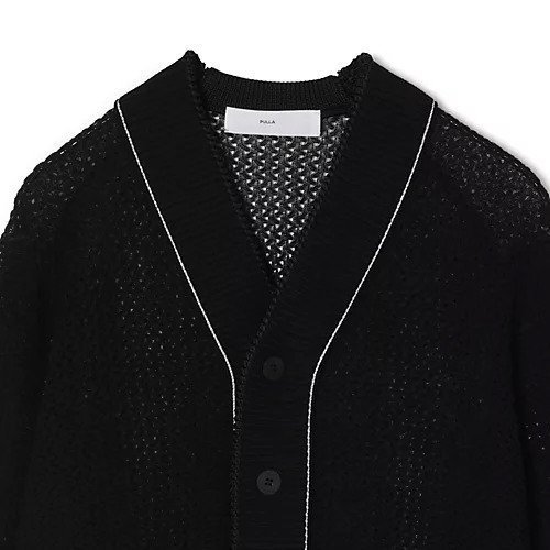 【トーガ プルラ/TOGA PULLA】のLace knit cardigan 人気、トレンドファッション・服の通販 founy(ファニー) 　ファッション　Fashion　レディースファッション　Fashion for Women　トップス・カットソー　Cut & Sew Tops　ニット　Knit Tops & Sweaters　カーディガン・羽織り　Layered Style Cardigans　カーディガン　Cardigan, Knitwear　クラシカル　Classical, Vintage-Inspired　ボーダー　Border, Stripe　レース　Lace, Lace Fabric　other-3|ID: prp329100004961425 ipo3291000000037223390
