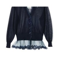 【ミュベール/MUVEIL】のシアーレースカーディガン 大人の最旬トレンドファッション＆コーディネート founy(ファウニー) ファッション Fashion レディースファッション Fashion for Women トップス・カットソー Cut & Sew Tops カーディガン・羽織り Layered Style Cardigans カーディガン Cardigan, Knitwear コンパクト Compact, Small Size バランス Balance, Style Balance ビビッド Vivid, Bright Tone ランジェリー Lingerie, Intimate Wear |ID:prp329100004961438