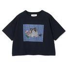【ミュベール/MUVEIL】のキャットプリント刺繍Tシャツ navy|ID: prp329100004961439 ipo3291000000037248570
