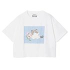 【ミュベール/MUVEIL】のキャットプリント刺繍Tシャツ white|ID: prp329100004961439 ipo3291000000037248571