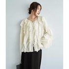 【スタイルデリ/STYLE DELI】の【LUXE】ドレープフリルブラウス アイボリー|ID: prp329100004961462 ipo3291000000037223599