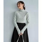 【スタイルデリ/STYLE DELI】の柔らかなカシミヤ混リブ編みタートルニット ライトグレー|ID: prp329100004961465 ipo3291000000037223614