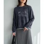 【スタイルデリ/STYLE DELI】の【LUXE】レタードしっとりシャギーニット チャコールグレー|ID: prp329100004961466 ipo3291000000037223626