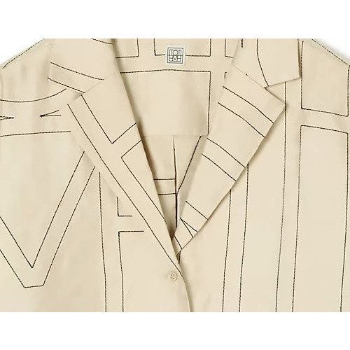 【トーテム/TOTEME】のMonogram silk pj top 人気、トレンドファッション・服の通販 founy(ファニー) 　ファッション　Fashion　レディースファッション　Fashion for Women　ワンピース　Dresses　クラシカル　Classical, Vintage-Inspired　シルク　Silk, 100% Silk　パジャマ　Pajamas, Sleepwear　モダン　Modern, Contemporary　リラックス　Relax, Relaxed Fit　other-3|ID: prp329100004961498 ipo3291000000037223822