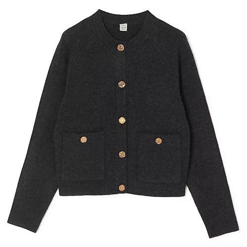 【トーテム/TOTEME】のHammered button cardigan インテリア・キッズ・メンズ・レディースファッション・服の通販 founy(ファウニー) https://founy.com/ ファッション Fashion レディースファッション Fashion for Women トップス・カットソー Cut & Sew Tops カーディガン・羽織り Layered Style Cardigans カーディガン Cardigan, Knitwear フロント Front, Front Design ポケット Pocket, Pocket Detail ヴィンテージ Vintage Style |ID: prp329100004961500 ipo3291000000037223826