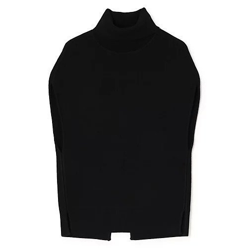 【トーテム/TOTEME】のDouble-knit cape knit インテリア・キッズ・メンズ・レディースファッション・服の通販 founy(ファニー) 　ファッション　Fashion　レディースファッション　Fashion for Women　トップス・カットソー　Cut & Sew Tops　ニット　Knit Tops & Sweaters　スリット　Slit, Slit Detail　バランス　Balance, Style Balance　BLACK|ID: prp329100004961508 ipo3291000000037223878