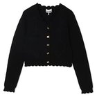 【ガニー/GANNI】のCotton Cashmere Crochet Applique Cardigan Black|ID: prp329100004961511 ipo3291000000037223894