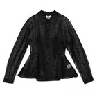 【ガニー/GANNI】のFlocked Organza Peplum Shirt Black|ID: prp329100004961523 ipo3291000000037241305
