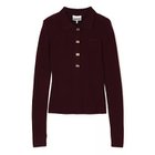 【ガニー/GANNI】のMini Ribbed Merino Polo Red Dahlia|ID: prp329100004961535 ipo3291000000037241371