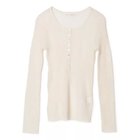 【マルティニーク/martinique】のシアーリブ ヘンリープルオーバー ホワイト|ID: prp329100004961542 ipo3291000000037224017