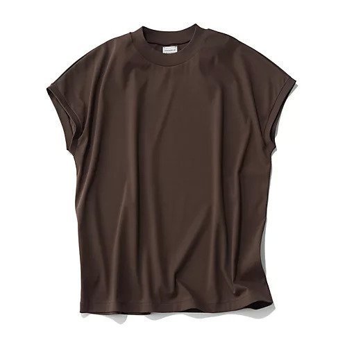【グッド ピープル グッド ステッチング グッド プロダクト/GOOD PEOPLE GOOD STITCHING GOOD PRODUCT】のCrew Neck French Sleeve T インテリア・キッズ・メンズ・レディースファッション・服の通販 founy(ファニー) 　ファッション　Fashion　レディースファッション　Fashion for Women　トップス・カットソー　Cut & Sew Tops　洗える　Machine Washable　ジャケット　Jacket, Outerwear　スリーブ　Sleeve, Long Sleeve / Short Sleeve　定番　Standard, Basic Item　フレンチ　French, French Style　エレガント 上品　Elegant　【HPS別注】Brown|ID: prp329100004961602 ipo3291000000037224299