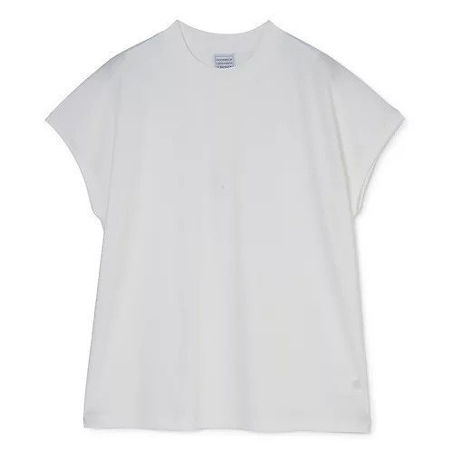【グッド ピープル グッド ステッチング グッド プロダクト/GOOD PEOPLE GOOD STITCHING GOOD PRODUCT】のCrew Neck French Sleeve T インテリア・キッズ・メンズ・レディースファッション・服の通販 founy(ファニー) 　ファッション　Fashion　レディースファッション　Fashion for Women　トップス・カットソー　Cut & Sew Tops　洗える　Machine Washable　ジャケット　Jacket, Outerwear　スリーブ　Sleeve, Long Sleeve / Short Sleeve　定番　Standard, Basic Item　フレンチ　French, French Style　エレガント 上品　Elegant　White|ID: prp329100004961602 ipo3291000000037224300