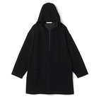 【プレインピープル/PLAIN PEOPLE】のウールミニワッフルハーフジップフーディ ブラック|ID: prp329100004961605 ipo3291000000037241544