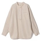 【プレインピープル/PLAIN PEOPLE】のヘンプコットンストライプシャツ ベージュ|ID: prp329100004961613 ipo3291000000037241616