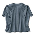 【エムセブンデイズ/M7days】の【高垣麗子さんコラボ】【洗える】シボ感リボンスリーブブラウス ブルー|ID: prp329100004961627 ipo3291000000037224432
