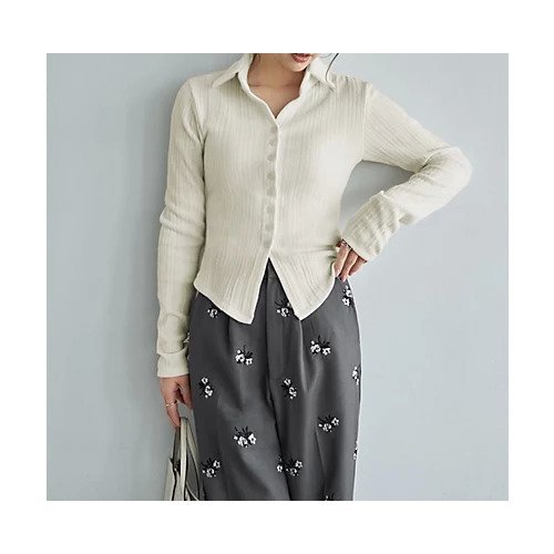 【スタイルデリ/STYLE DELI】のリブニットソー襟付きトップス インテリア・キッズ・メンズ・レディースファッション・服の通販 founy(ファウニー) https://founy.com/ ファッション Fashion レディースファッション Fashion for Women トップス・カットソー Cut & Sew Tops ニット Knit Tops & Sweaters イエロー Yellow インナー Innerwear コンパクト Compact, Small Size サロペット Overalls, Salopette ジャケット Jacket, Outerwear スキッパー Skipper, Open Collar スタイリッシュ Stylish, Fashionable ストレート Straight, Straight Cut スリット Slit, Slit Detail 定番 Standard, Basic Item ニットソー Knit-Sewn, Cut & Sew Knit 長袖 Long Sleeve, Full Sleeve バランス Balance, Style Balance フィット Fit, Slim Fit フォルム Silhouette, Form ラウンド Round, Round Neck ワイド Wide, Wide Fit |ID: prp329100004961638 ipo3291000000037224485