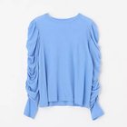 【チノ/CINOH】のSHEF GATHERED SLEEVE LONG T SHIRT 人気、トレンドファッション・服の通販 founy(ファニー) ファッション Fashion レディースファッション Fashion for Women トップス・カットソー Cut & Sew Tops シャツ・ブラウス・オフィスカジュアル Elegant Blouses & Button-Ups ロングTシャツ・Tシャツ Longline T-Shirts & Tees インド Indian Textile 洗える Machine Washable カットソー Cut and Sewn Top ギャザー Gathered, Ruffled 吸水 Absorbent, Quick-Dry シアー Sheer, See-Through シンプル Simple, Minimal スリーブ Sleeve, Long Sleeve / Short Sleeve デニム Denim, Jeans Material ドッキング Docking, Mixed Material ドレープ Drape, Draping Fabric 定番 Standard, Basic Item バランス Balance, Style Balance フォルム Silhouette, Form ロング Long, Long-Length 夏 Summer エレガント 上品 Elegant thumbnail SAX|ID: prp329100004961663 ipo3291000000037224624