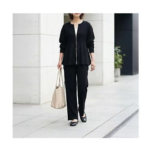 【スタイルデリ/STYLE DELI】の【LUXE】セット対応 Wジップペプラムトップス 人気、トレンドファッション・服の通販 founy(ファニー) 　ファッション　Fashion　レディースファッション　Fashion for Women　トップス・カットソー　Cut & Sew Tops　イエロー　Yellow　インナー　Innerwear　春　Spring　軽量　Lightweight, Ultra Light　スリット　Slit, Slit Detail　セットアップ　Set-Up, Coordinated Outfit　ダブル　Double, Double-Breasted　デニム　Denim, Jeans Material　定番　Standard, Basic Item　長袖　Long Sleeve, Full Sleeve　バランス　Balance, Style Balance　フィット　Fit, Slim Fit　フロント　Front, Front Design　ペプラム　Peplum, Flared Hem　ポケット　Pocket, Pocket Detail　ループ　Loop, Loop Knit　S/S・春夏　SS, Spring/Summer, Warm Season　夏　Summer　other-2|ID: prp329100004961673 ipo3291000000037224680