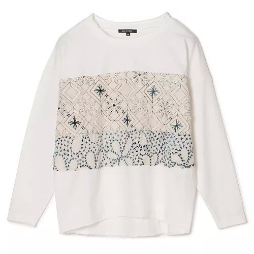 【パドカレ/pas de calais】の25AWミシン&ハンド刺繍 インテリア・キッズ・メンズ・レディースファッション・服の通販 founy(ファニー) 　ファッション　Fashion　レディースファッション　Fashion for Women　2025年　2025　2025-2026秋冬・A/W　Autumn/Winter 2025–26 AW25–26　インド　Indian Textile　カットオフ　Cut-Off Design　ジャケット　Jacket, Outerwear　ハンド　Hand, Handmade　パッチワーク　Patchwork, Mixed Fabric　リラックス　Relax, Relaxed Fit　レース　Lace, Lace Fabric　洗える　Machine Washable　サラシ|ID: prp329100004961676 ipo3291000000037224692