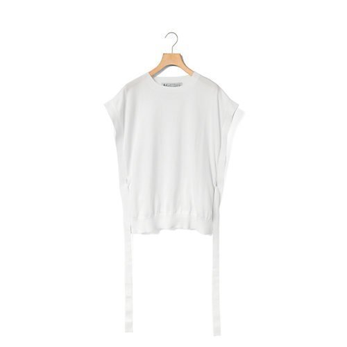 【ミディウミ/MidiUmi】のサイドリボンベスト インテリア・キッズ・メンズ・レディースファッション・服の通販 founy(ファニー) 　ファッション　Fashion　レディースファッション　Fashion for Women　アウター　Coat / Outerwear Collection　トップス・カットソー　Cut & Sew Tops　ベスト&ジレ / 重ね着スタイル　Vests & Gilets　おすすめ　Recommended / Our Picks　ベスト　Vest, Waistcoat　リボン　Ribbon, Bow　半袖　Short Sleeve, Half Sleeve　長袖　Long Sleeve, Full Sleeve　オフホワイト|ID: prp329100004961685 ipo3291000000037224743