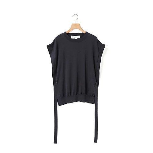 【ミディウミ/MidiUmi】のサイドリボンベスト インテリア・キッズ・メンズ・レディースファッション・服の通販 founy(ファニー) 　ファッション　Fashion　レディースファッション　Fashion for Women　アウター　Coat / Outerwear Collection　トップス・カットソー　Cut & Sew Tops　ベスト&ジレ / 重ね着スタイル　Vests & Gilets　おすすめ　Recommended / Our Picks　ベスト　Vest, Waistcoat　リボン　Ribbon, Bow　半袖　Short Sleeve, Half Sleeve　長袖　Long Sleeve, Full Sleeve　ネイビー|ID: prp329100004961685 ipo3291000000037224744