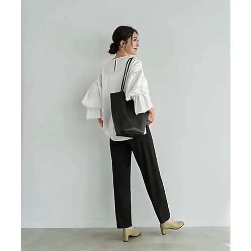 【スタイルデリ/STYLE DELI】のシボ生地ブラウジングスリーブブラウス 人気、トレンドファッション・服の通販 founy(ファニー) 　ファッション　Fashion　レディースファッション　Fashion for Women　トップス・カットソー　Cut & Sew Tops　シャツ・ブラウス・オフィスカジュアル　Elegant Blouses & Button-Ups　イエロー　Yellow　インナー　Innerwear　エアリー　Airy Texture　春　Spring　キャミソール　Camisole, Spaghetti Strap Top　サロペット　Overalls, Salopette　シアー　Sheer, See-Through　シルキー　Silky, Smooth Texture　ジャケット　Jacket, Outerwear　ストレート　Straight, Straight Cut　スリット　Slit, Slit Detail　チュニック　Tunic, Long Top　長袖　Long Sleeve, Full Sleeve　バランス　Balance, Style Balance　フレア　Flare, Flared　ベスト　Vest, Waistcoat　レギンス　Leggings, Stretch Pants　other-3|ID: prp329100004961740 ipo3291000000037225068