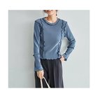 【スタイルデリ/STYLE DELI】のメロウリブ 微光沢プリーツ調ライントップス 人気、トレンドファッション・服の通販 founy(ファニー) ファッション Fashion レディースファッション Fashion for Women トップス・カットソー Cut & Sew Tops イエロー Yellow インナー Innerwear カットソー Cut and Sewn Top クール Cool, Chic スリット Slit, Slit Detail 定番 Standard, Basic Item 長袖 Long Sleeve, Full Sleeve プリーツ Pleats, Pleated thumbnail ブルー|ID: prp329100004961741 ipo3291000000037225070