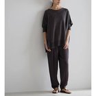 【ドレスハーセルフ/DRESS HERSELF】の【洗える】シルクコットン/セーター チャコールグレー|ID: prp329100004961747 ipo3291000000037225104
