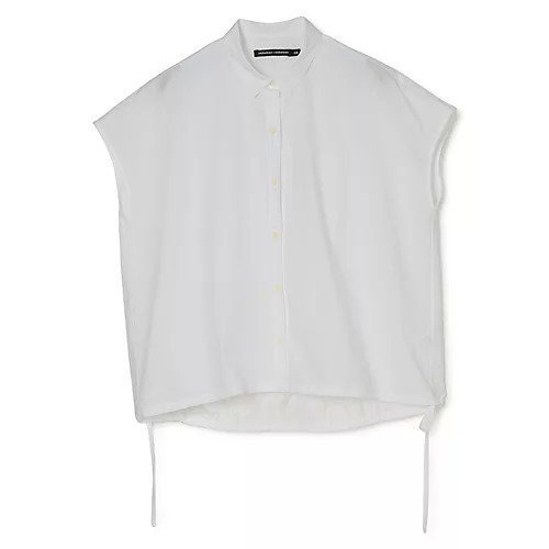 【ニコルソンアンド ニコルソン/nicholson&nicholson】のドローコード付きギャザーシャツ インテリア・キッズ・メンズ・レディースファッション・服の通販 founy(ファニー) 　ファッション　Fashion　レディースファッション　Fashion for Women　トップス・カットソー　Cut & Sew Tops　シャツ・ブラウス・オフィスカジュアル　Elegant Blouses & Button-Ups　ギャザー　Gathered, Ruffled　ドローコード　Drawcord, Drawstring Cord　今季　This Season, Current Season　洗える　Machine Washable　WHITE|ID: prp329100004961765 ipo3291000000037225227