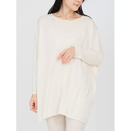 【ナナデコール/nanadecor】のファインニットワイドトップス 人気、トレンドファッション・服の通販 founy(ファニー) 　ファッション　Fashion　レディースファッション　Fashion for Women　トップス・カットソー　Cut & Sew Tops　ニット　Knit Tops & Sweaters　セットアップ　Set-Up, Coordinated Outfit　デニム　Denim, Jeans Material　定番　Standard, Basic Item　なめらか　Smooth, Silky Texture　ヨガ　Yoga, Yoga Wear　リラックス　Relax, Relaxed Fit　ワイド　Wide, Wide Fit　other-2|ID: prp329100004961771 ipo3291000000037225255