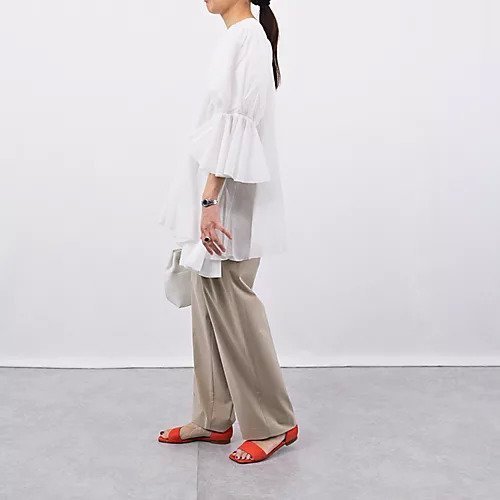 【アユーシ/AAYUSHI】のリルヘムパフスリーブトップス 人気、トレンドファッション・服の通販 founy(ファニー) 　ファッション　Fashion　レディースファッション　Fashion for Women　トップス・カットソー　Cut & Sew Tops　インド　Indian Textile　洗える　Machine Washable　ギャザー　Gathered, Ruffled　シルク　Silk, 100% Silk　シンプル　Simple, Minimal　スリーブ　Sleeve, Long Sleeve / Short Sleeve　フレア　Flare, Flared　other-3|ID: prp329100004961799 ipo3291000000037225382