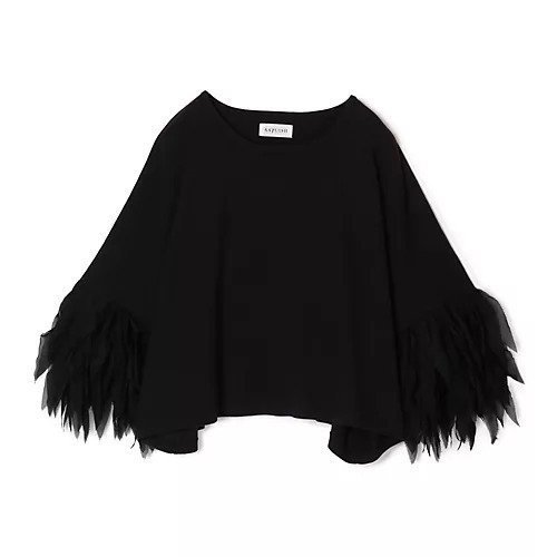 【アユーシ/AAYUSHI】のフェザーフリルカットソー インテリア・キッズ・メンズ・レディースファッション・服の通販 founy(ファニー) https://founy.com/ ファッション Fashion レディースファッション Fashion for Women トップス・カットソー Cut & Sew Tops カットソー・ベーシックTシャツ Cut-and-Sewn Tops / Stretch Tees & Basics 洗える Machine Washable カットソー Cut and Sewn Top ショルダー Shoulder, Shoulder Strap シンプル Simple, Minimal スラックス Slacks, Dress Pants デニム Denim, Jeans Material ドロップ Drop Shoulder, Dropped Style バランス Balance, Style Balance フェザー Feather, Feather Detail フリル Frill, Ruffle ボックス Boxy, Box Shape おすすめ Recommended / Our Picks |ID: prp329100004961801 ipo3291000000037225386