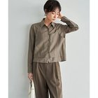 【スタイルデリ/STYLE DELI】のキャミレイヤード風シアーシャツ ダークサンド|ID: prp329100004961831 ipo3291000000037225541