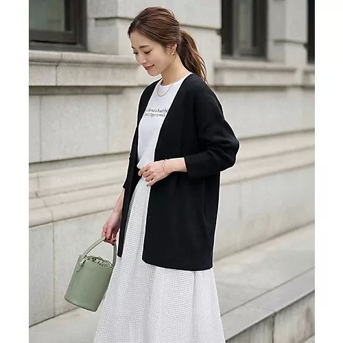 【スタイルデリ/STYLE DELI】のリブ編みトッパーカーディガン インテリア・キッズ・メンズ・レディースファッション・服の通販 founy(ファニー) 　ファッション　Fashion　レディースファッション　Fashion for Women　トップス・カットソー　Cut & Sew Tops　カーディガン・羽織り　Layered Style Cardigans　レディースパーカー・カジュアルフーディー　Casual Hoodies & Sweatshirts　イエロー　Yellow　春　Spring　カーディガン　Cardigan, Knitwear　シンプル　Simple, Minimal　スタイリッシュ　Stylish, Fashionable　ストレート　Straight, Straight Cut　スリット　Slit, Slit Detail　トッパー　Topper, Light Cardigan　定番　Standard, Basic Item　長袖　Long Sleeve, Full Sleeve　パステル　Pastel, Soft Color　フォルム　Silhouette, Form　ポケット　Pocket, Pocket Detail　A/W・秋冬　Autumn/Winter　S/S・春夏　SS, Spring/Summer, Warm Season　夏　Summer　ブラック|ID: prp329100004961833 ipo3291000000037225554