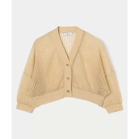 【レキュップ/LEQUIPE】の麻ポリエステルカーディガン 人気、トレンドファッション・服の通販 founy(ファニー) ファッション Fashion レディースファッション Fashion for Women トップス・カットソー Cut & Sew Tops カーディガン・羽織り Layered Style Cardigans インナー Innerwear カーディガン Cardigan, Knitwear ショート Short, Short Length ボレロ Bolero, Short Cardigan レース Lace, Lace Fabric 洗える Machine Washable |ID:prp329100004961838