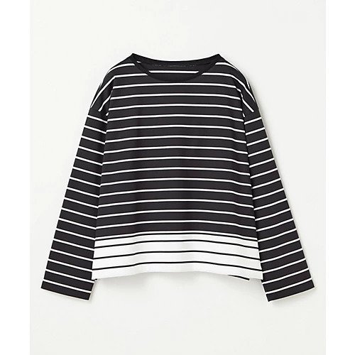 【レキュップ/LEQUIPE】のバイカラーパネルボーダートップス インテリア・キッズ・メンズ・レディースファッション・服の通販 founy(ファニー) https://founy.com/ ファッション Fashion レディースファッション Fashion for Women トップス・カットソー Cut & Sew Tops おすすめ Recommended / Our Picks ボーダー Border, Stripe ミドル Middle Length, Mid Height ラウンド Round, Round Neck ワイド Wide, Wide Fit 洗える Machine Washable |ID: prp329100004961842 ipo3291000000037225593