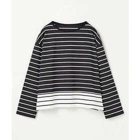 【レキュップ/LEQUIPE】のバイカラーパネルボーダートップス 人気、トレンドファッション・服の通販 founy(ファニー) ファッション Fashion レディースファッション Fashion for Women トップス・カットソー Cut & Sew Tops おすすめ Recommended / Our Picks ボーダー Border, Stripe ミドル Middle Length, Mid Height ラウンド Round, Round Neck ワイド Wide, Wide Fit 洗える Machine Washable |ID:prp329100004961842