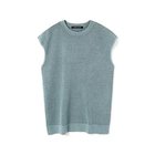 【ミズイロ インド/mizuiro ind】のストーンウォッシュメッシュロングベスト ライトブルー|ID: prp329100004961846 ipo3291000000037225613