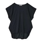 【ジュリエ/Julier】のマイクロ天竺ドレープトップス 人気、トレンドファッション・服の通販 founy(ファニー) ファッション Fashion レディースファッション Fashion for Women トップス・カットソー Cut & Sew Tops コレクション Collection, Seasonal Line シンプル Simple, Minimal ドレープ Drape, Draping Fabric 半袖 Short Sleeve, Half Sleeve 無地 Plain, Solid Color ヨガ Yoga, Yoga Wear ランニング Running, Running Wear, Activewear, Jogging リラックス Relax, Relaxed Fit thumbnail ブラック|ID: prp329100004961872 ipo3291000000037225768