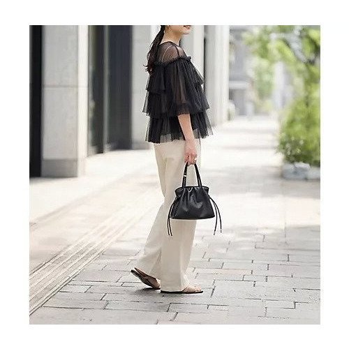 【スタイルデリ/STYLE DELI】の【selection】チュールティアードギャザーブラウス 人気、トレンドファッション・服の通販 founy(ファニー) 　ファッション　Fashion　レディースファッション　Fashion for Women　トップス・カットソー　Cut & Sew Tops　シャツ・ブラウス・オフィスカジュアル　Elegant Blouses & Button-Ups　インナー　Innerwear　エアリー　Airy Texture　シアー　Sheer, See-Through　ストレート　Straight, Straight Cut　スリット　Slit, Slit Detail　チュール　Tulip, Tulip Motif　デニム　Denim, Jeans Material　ドット　Polka Dot, Dot Pattern　定番　Standard, Basic Item　パール　Pearl, Pearl Accent　ボトム　Bottoms, Lower Wear　マーブル　Marble, Marble Pattern　夏　Summer　other-3|ID: prp329100004961877 ipo3291000000037225803